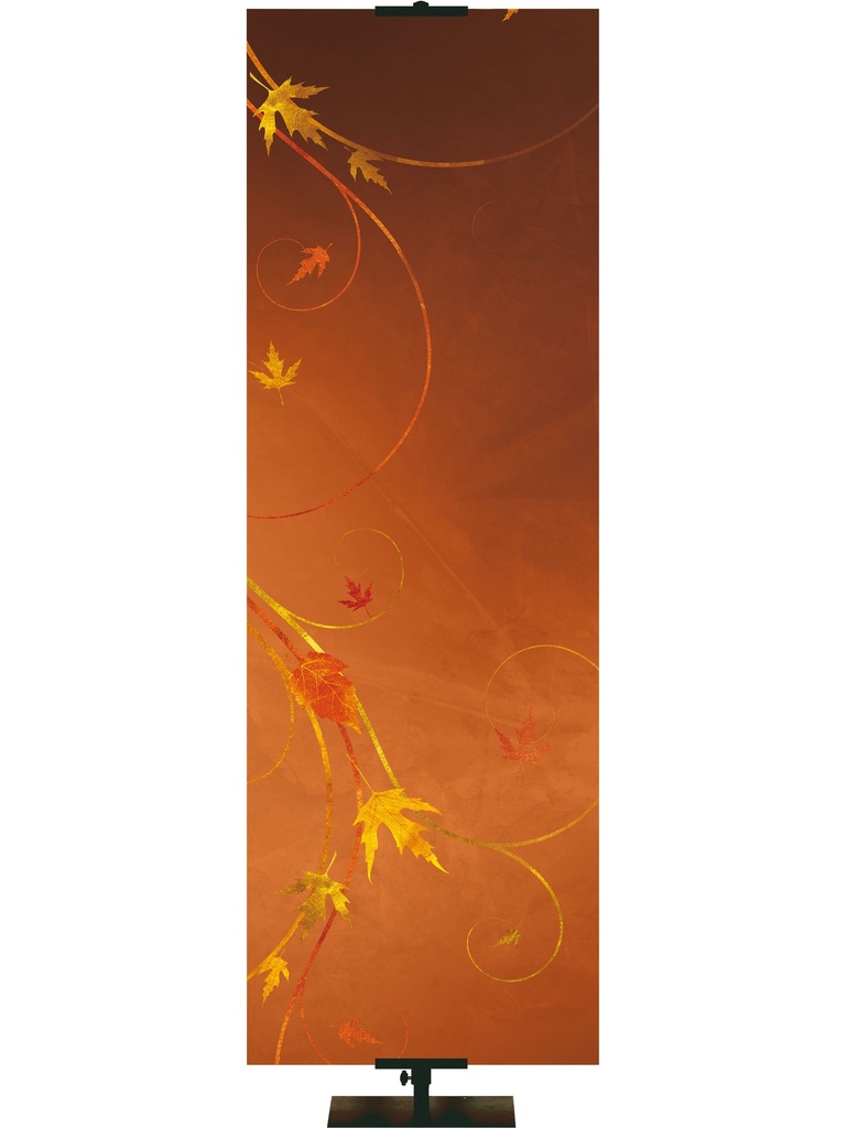 Custom Banner Autumn Faux Foil Thankful