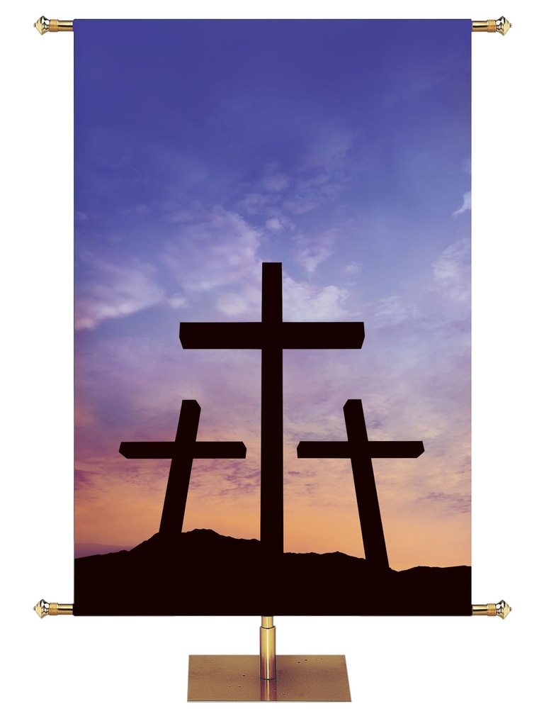 Custom Banner Easter Creation Wondrous Cross Easter Sunrise