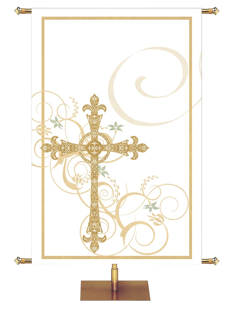 Custom Banner Easter Faux Foil Alleluia