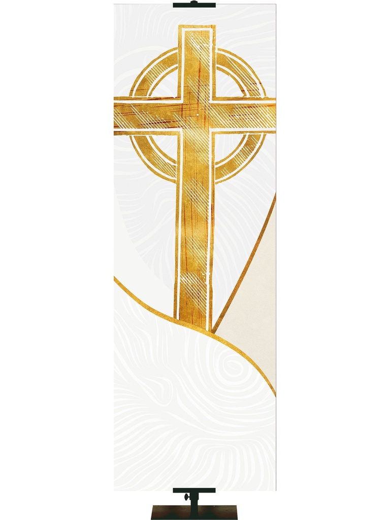 Custom Banner Shimmering Easter Resurrection and the Life