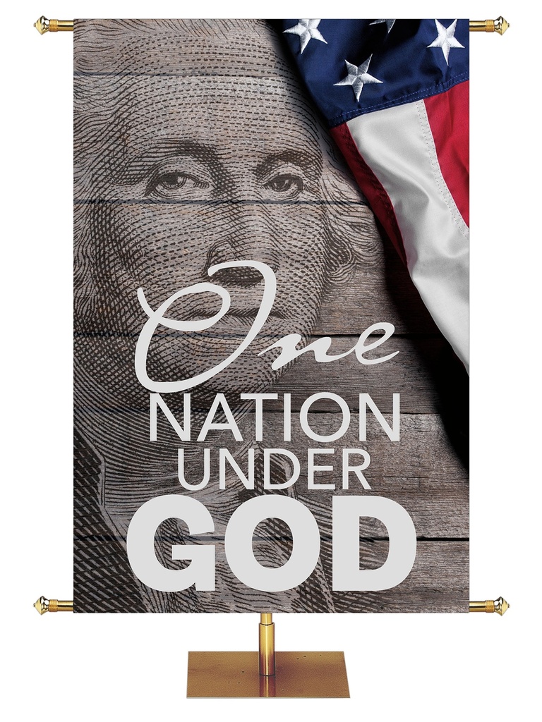 Patriotic One Nation Under God George Washington