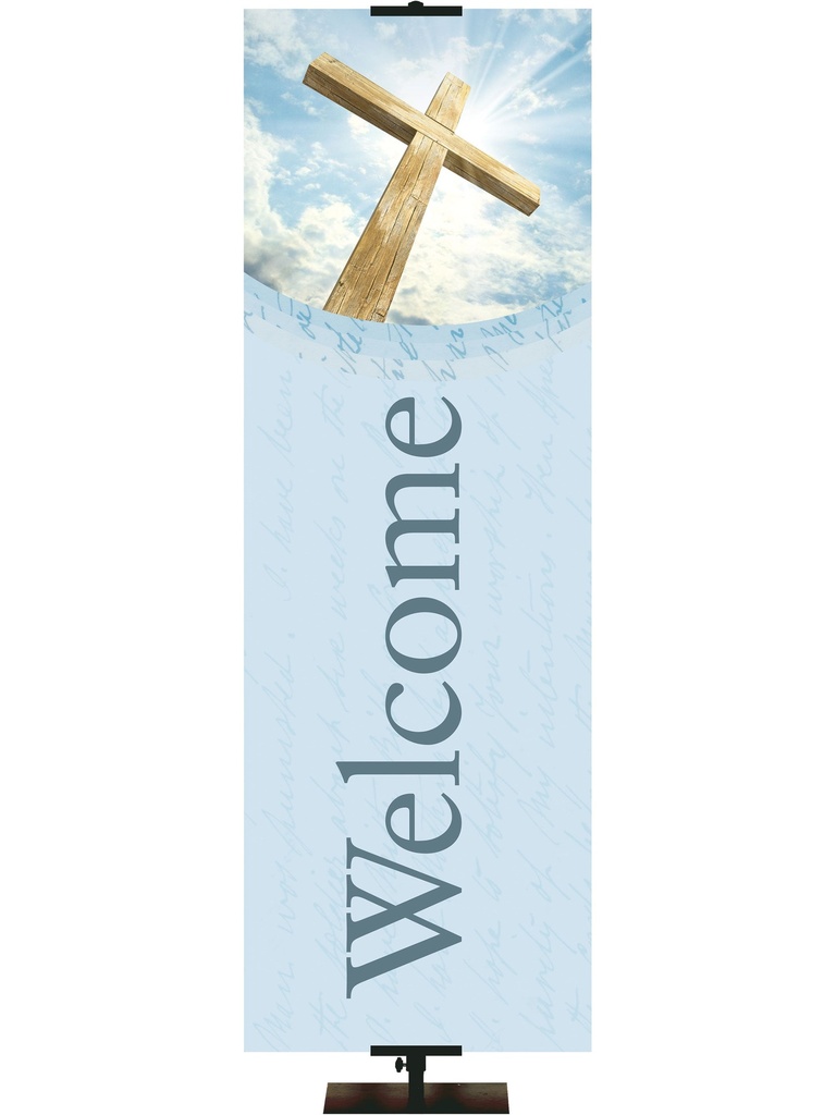 Stock Welcome Banner Cross