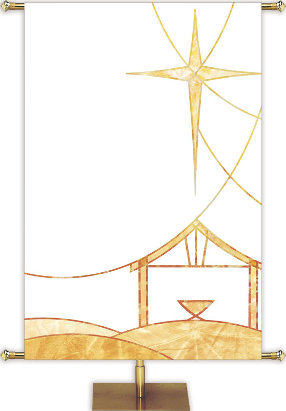 Custom Banner Away in a Manger Prince of Peace