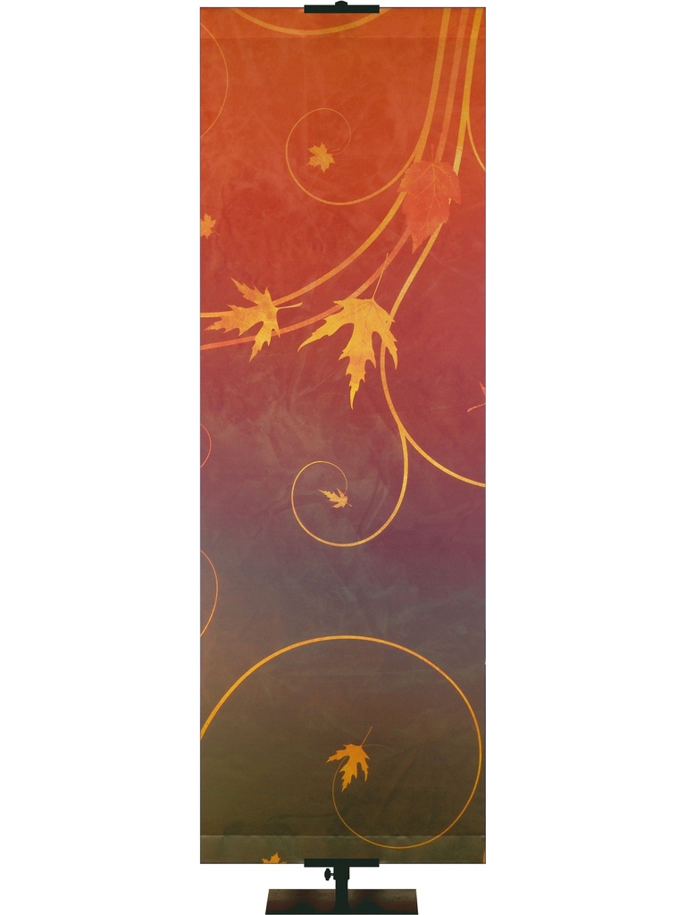 Custom Banner Autumn Faux Foil Autumn Faux Foil Style GRN