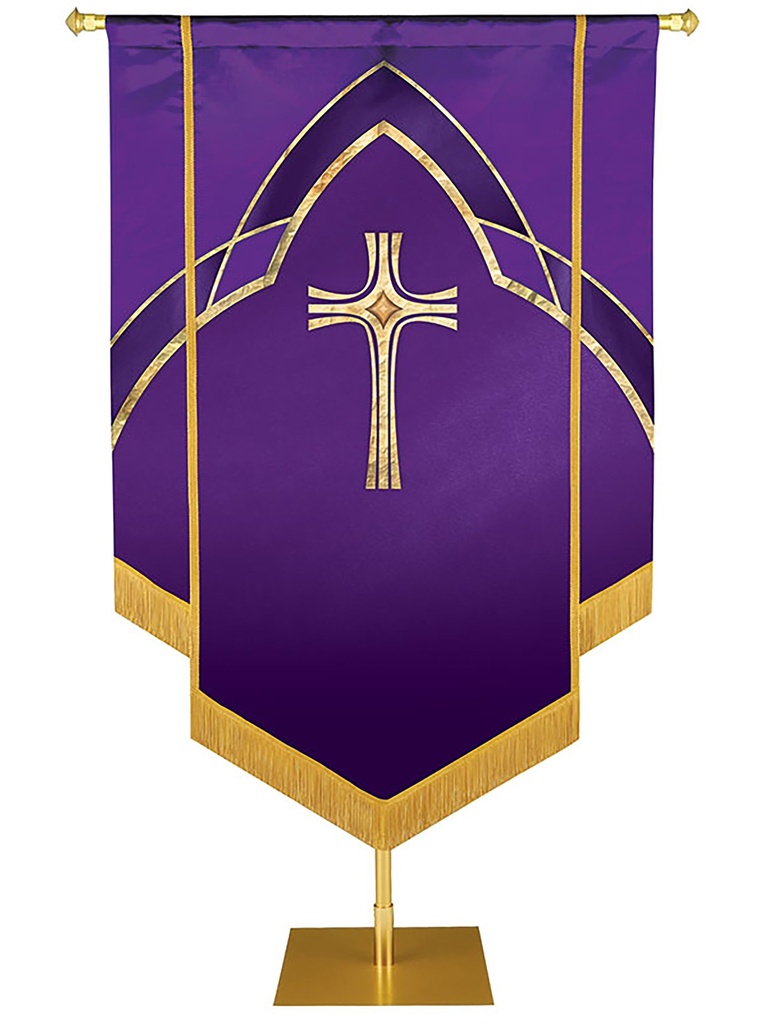 Custom Banner Eternal Emblems of Faith Embellished Resurrection and the Life