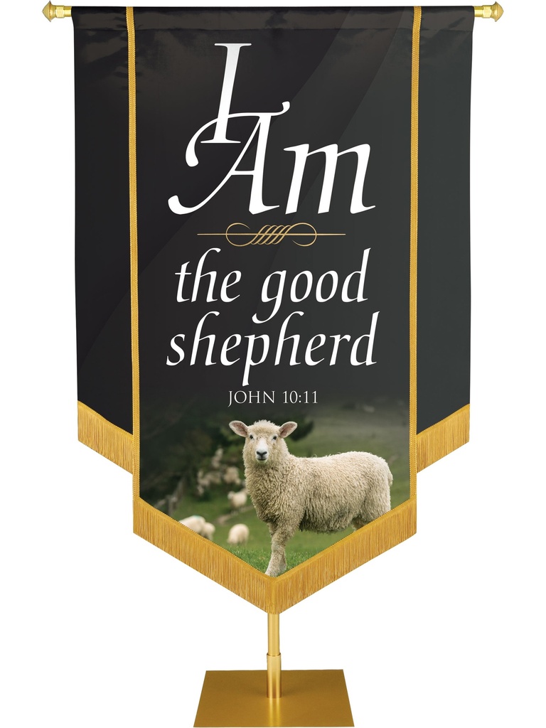I Am Good Shepherd Embellished Banner