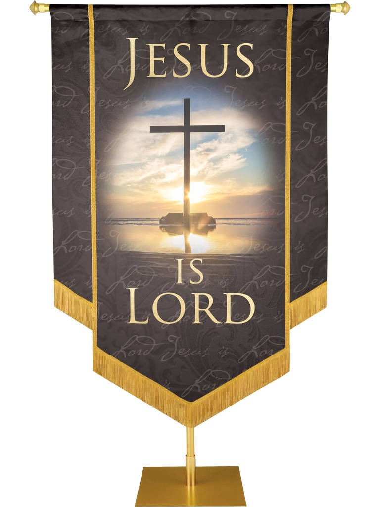 Names of Christ Jesus Is Lord Embellished Banner