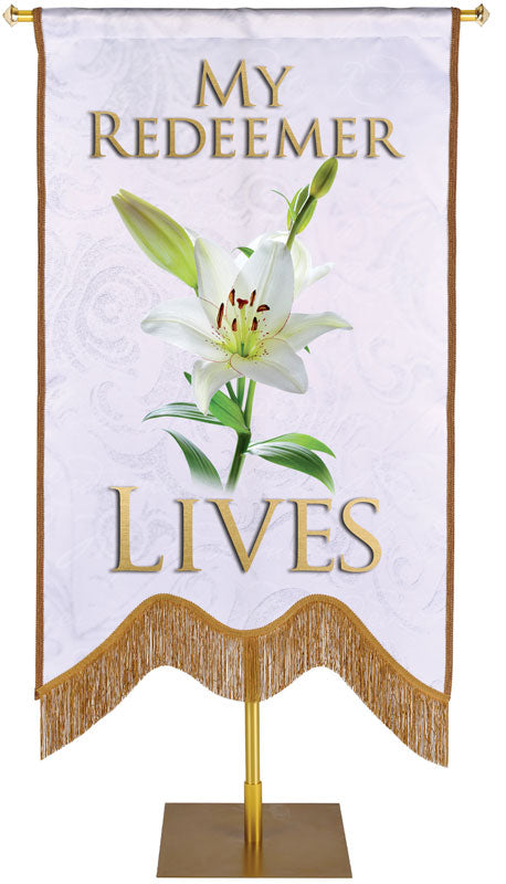 Names of Christ M-Shape My Redeemer Lives Embellished Banner