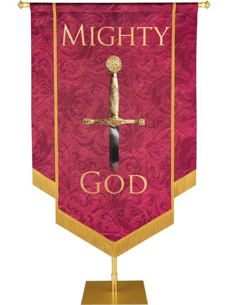 Names of Christ Mighty God Embellished Banner