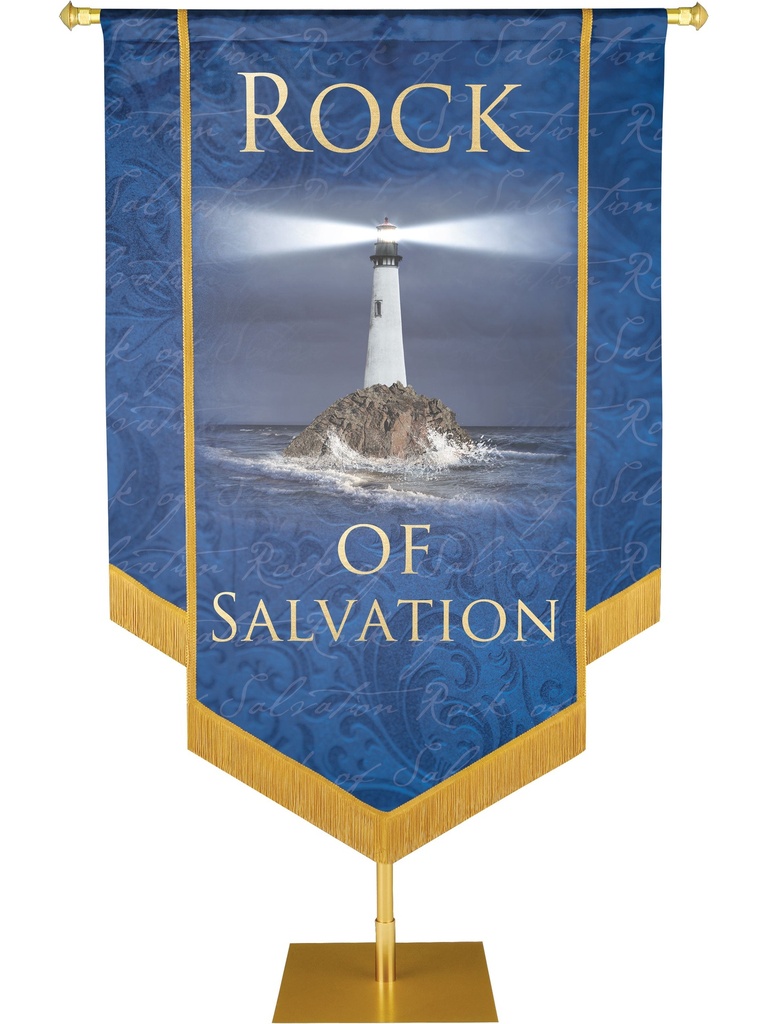 Names of Christ Rock of Salvation Embellished Banner
