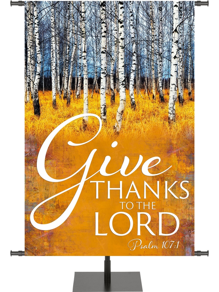 Irregular Arbors of Autumn Give Thanks to the Lord Design 1