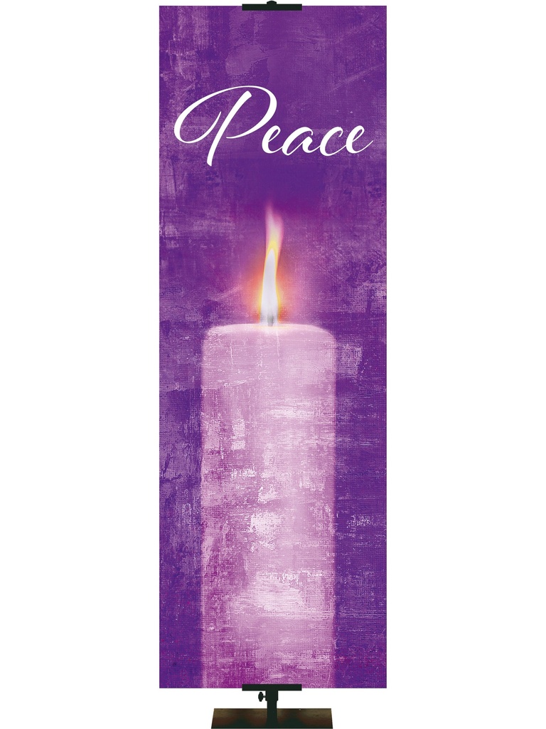 Irregular Advent Artistry Candle Peace