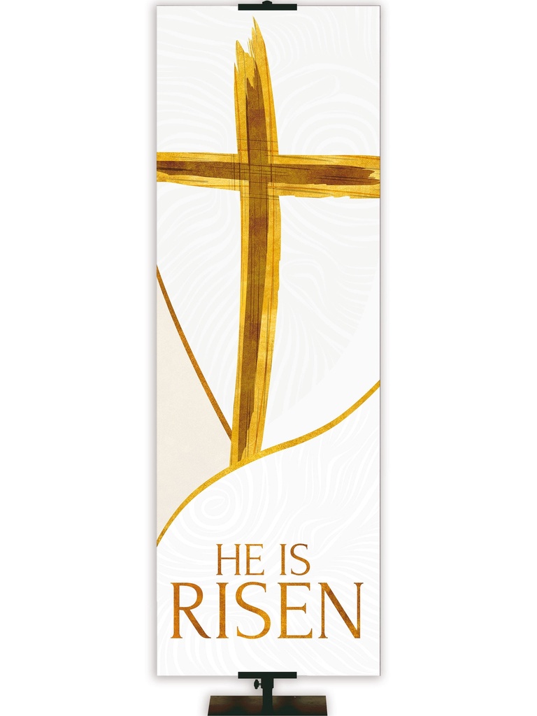 Irregular Shimmering Easter He Is Risen