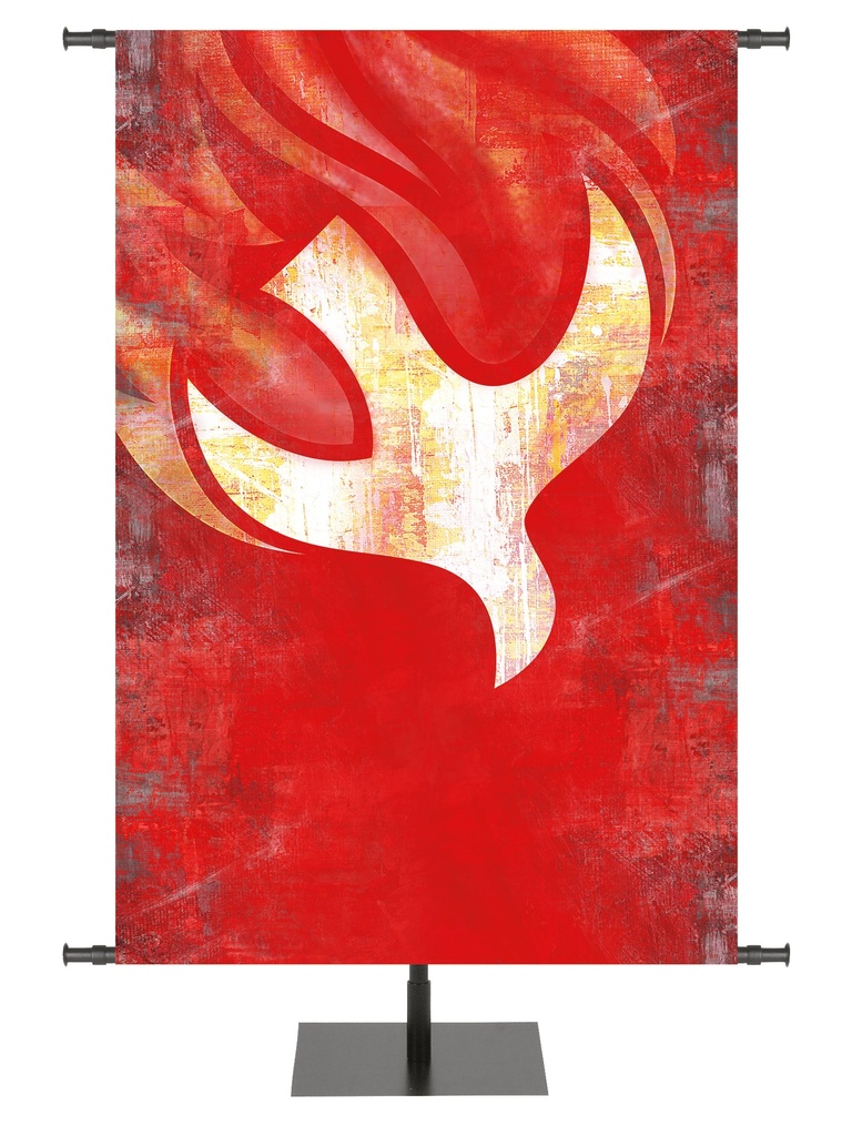 Custom Banner Brush Strokes of Faith Pentecost Dove