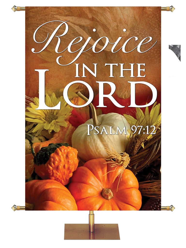 Contemporary Fall & Thanksgiving Rejoice in the Lord Design 4 Psalm 97:12