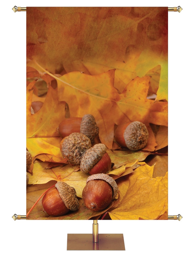 Custom Banner Contemporary Fall & Thanksgiving His Mercy Everlasting Design 1