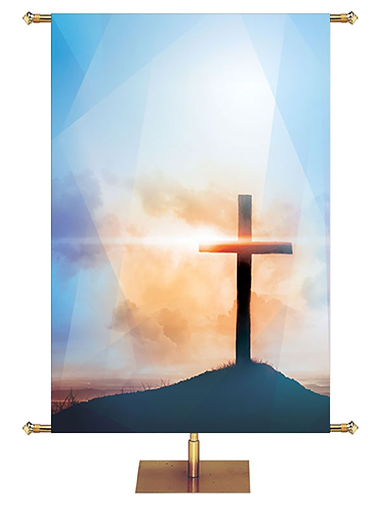 Custom Banner Easter Light He Who Believes in Me