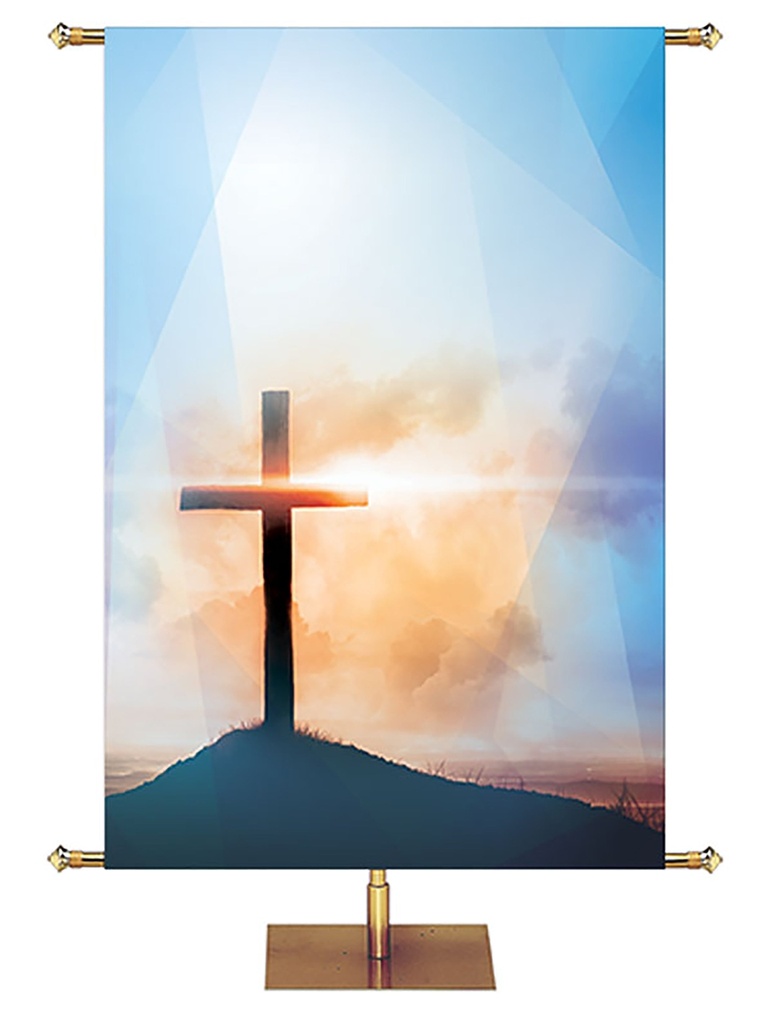 Custom Banner Easter Light I Am The Resurrection