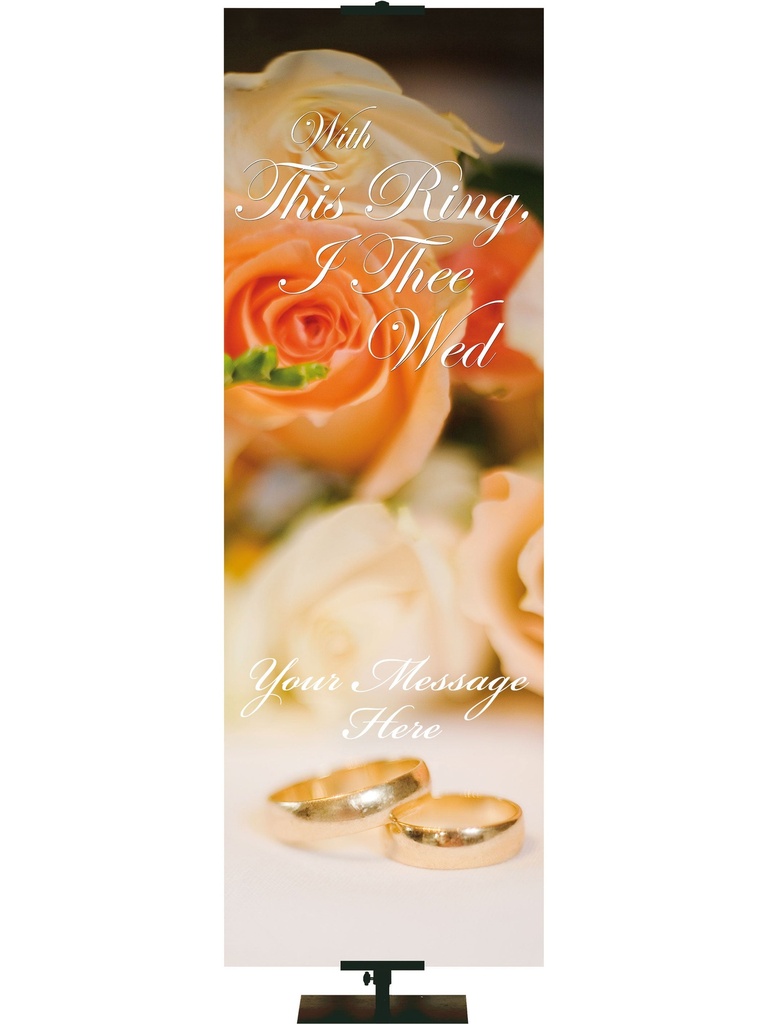 Custom Banner Wedding Banner With This Ring