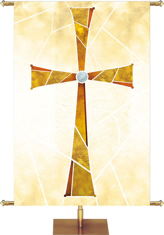 Custom Banner Eternal Emblems of Easter Alleluia He Has Risen