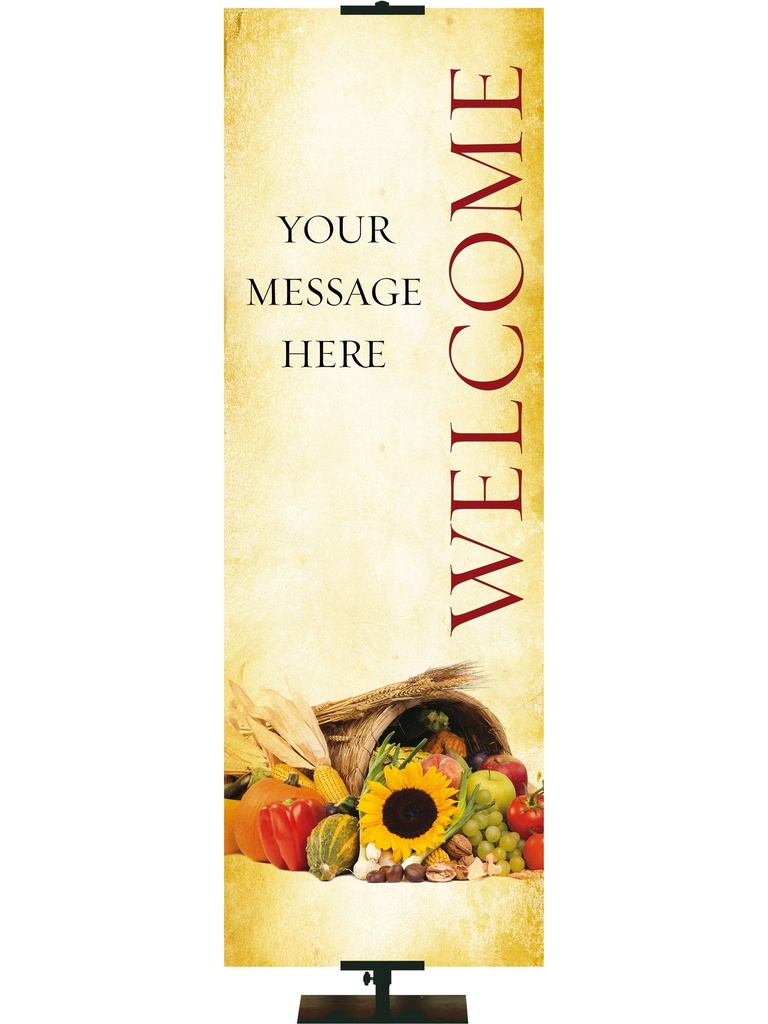 Custom Banner Welcome Cornucopia