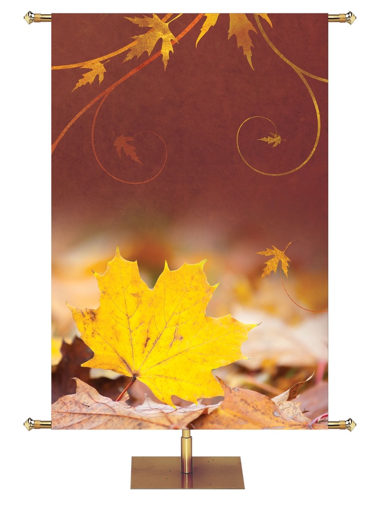 Custom Banner Majestic Autumn My Grace is Sufficient