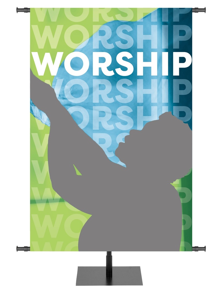 Custom Banner Community of Faith Reach Out And Worship