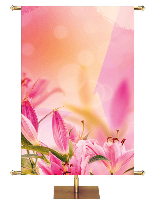 Custom Banner Impressions of Grace Pink Lillies Be Made New