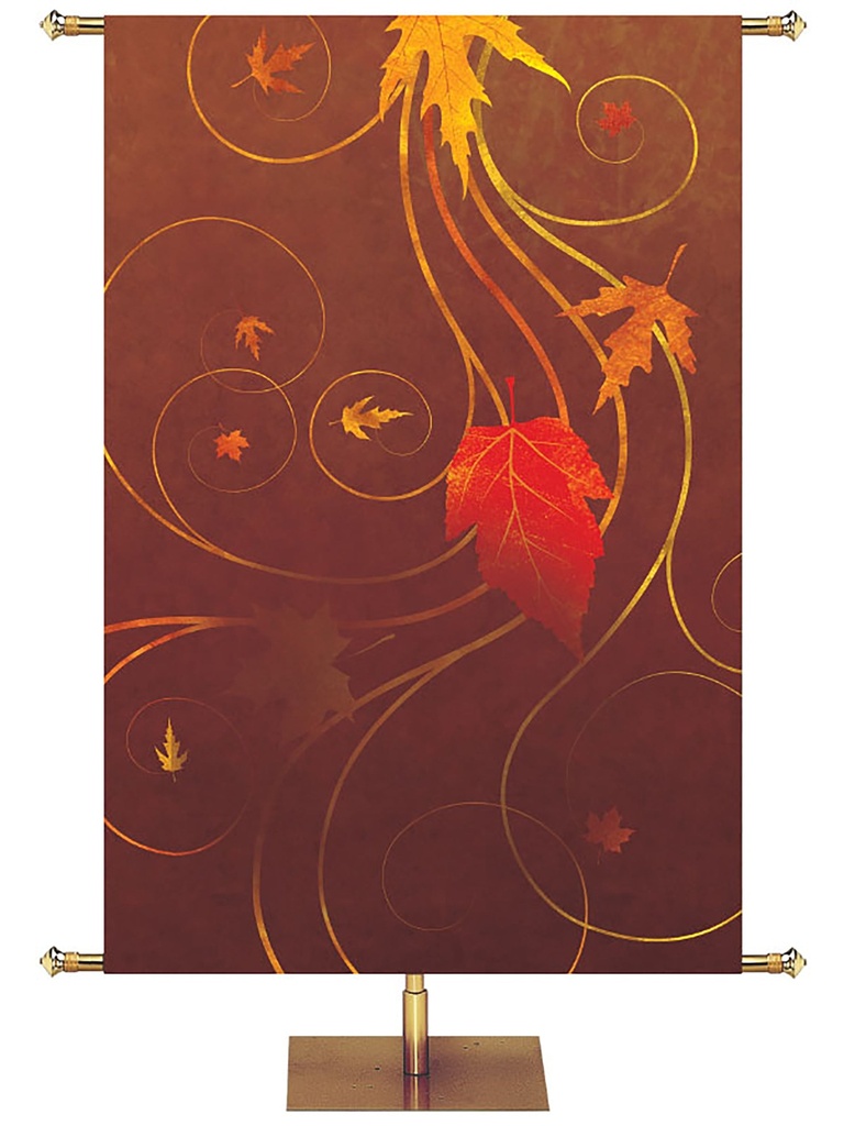 Custom Banner Shimmering Autumn And His Courts With Praise