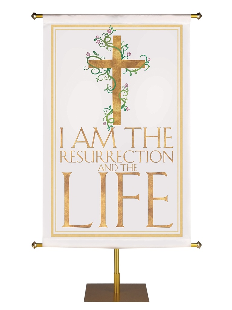 Easter Faux Foil Resurrection And The Life
