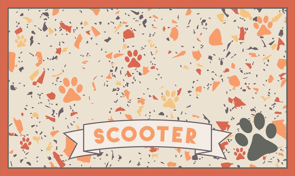 Terrazzo Treats Vinyl Dog Food Mat