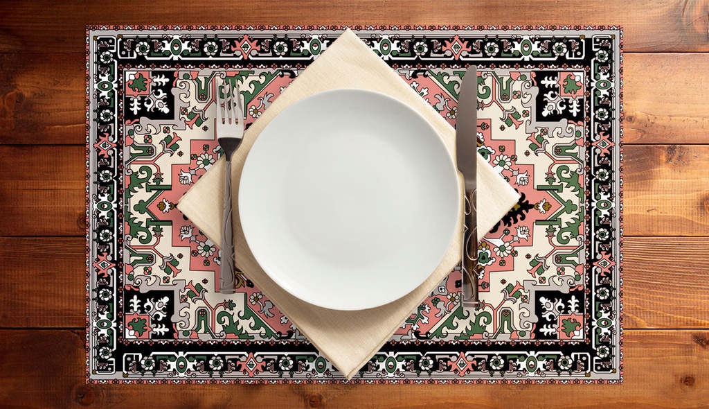 Vibrant Persian Vinyl Placemats (set of 4)