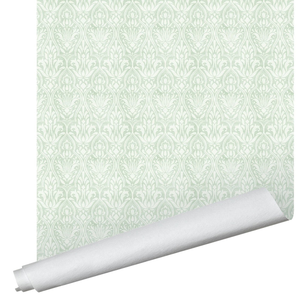 Parchment Damask Wallpaper