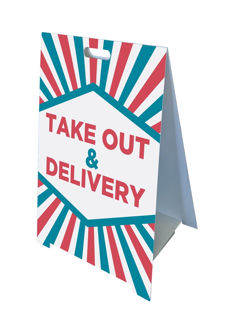 Fold-A-Frame™ Take Out and Delivery Sign | Impact Banners and Signs