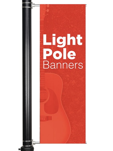 [CUS-LTP-DS] Custom Vinyl Lightpole Banner Double-Sided